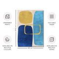 Abstract Minimalist Artwork – Neutral/Blue – A2 – Set of 2