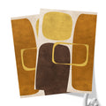 Abstract Minimalist Artwork – Neutral/Brown – A2 – Set of 2