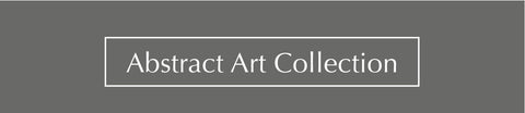Framed abstract art prints with minimalist geometric shapes in grey, black, and mustard yellow tones – modern wall art collection displayed on light grey background, perfect for contemporary interior décor.