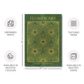 Classic Gold Flowers Artwork – Exclusive Gold Collection - Home Decor for Living Room/Bedroom/Hallway/Office – Green – A4 - Set of 2- Adam & Alice London - ADAM and ALICE Premium Fine Wall Art Unframed Print – Flowers Art – Vase - Home Decor for Living Room Bedroom Hallway Office – Neutral Background - Grey Blue Green Brown – A3 A4 A2