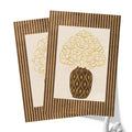Classy Classic Flowers Artwork – Brown – A3 - Set of 2- Adam & Alice London - ADAM and ALICE Premium Fine Wall Art Unframed Print – Flowers Art – Vase - Home Decor for Living Room Bedroom Hallway Office – Neutral Background - Grey Blue Green Brown – A3 A4 A2