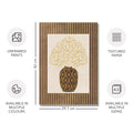 Classy Classic Flowers Artwork – Brown – A3 - Set of 2- Adam & Alice London - ADAM and ALICE Premium Fine Wall Art Unframed Print – Flowers Art – Vase - Home Decor for Living Room Bedroom Hallway Office – Neutral Background - Grey Blue Green Brown – A3 A4 A2