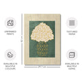 Classy Classic Flowers Artwork – Dark Background - Green – A3 - Set of 2- Adam & Alice London - ADAM and ALICE Premium Fine Wall Art Unframed Print – Flowers Art – Vase - Home Decor for Living Room Bedroom Hallway Office – Neutral Background - Grey Blue Green Brown – A3 A4 A2