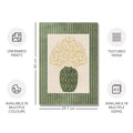 Classy Classic Flowers Artwork – Green – A3 - Set of 2- Adam & Alice London - ADAM and ALICE Premium Fine Wall Art Unframed Print – Flowers Art – Vase - Home Decor for Living Room Bedroom Hallway Office – Neutral Background - Grey Blue Green Brown – A3 A4 A2
