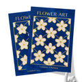 Classy Classic Flowers Artwork – London Gold Collection - Home Decor for Living Room/Bedroom/Hallway/Office – Blue – A4 - Set of 2- Adam & Alice London - ADAM and ALICE Premium Fine Wall Art Unframed Print – Flowers Art – Vase - Home Decor for Living Room Bedroom Hallway Office – Neutral Background - Grey Blue Green Brown – A3 A4 A2