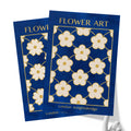 Classy Classic Flowers Artwork – London Gold Collection - Home Decor for Living Room/Bedroom/Hallway/Office – Blue – A4 - Set of 2- Adam & Alice London - ADAM and ALICE Premium Fine Wall Art Unframed Print – Flowers Art – Vase - Home Decor for Living Room Bedroom Hallway Office – Neutral Background - Grey Blue Green Brown – A3 A4 A2