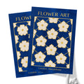 Classy Classic Flowers Artwork – London Gold Collection - Home Decor for Living Room/Bedroom/Hallway/Office – Blue – A4 - Set of 2- Adam & Alice London - ADAM and ALICE Premium Fine Wall Art Unframed Print – Flowers Art – Vase - Home Decor for Living Room Bedroom Hallway Office – Neutral Background - Grey Blue Green Brown – A3 A4 A2