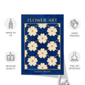 Classy Classic Flowers Artwork – London Gold Collection - Home Decor for Living Room/Bedroom/Hallway/Office – Blue – A4 - Set of 2- Adam & Alice London - ADAM and ALICE Premium Fine Wall Art Unframed Print – Flowers Art – Vase - Home Decor for Living Room Bedroom Hallway Office – Neutral Background - Grey Blue Green Brown – A3 A4 A2