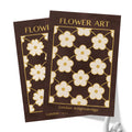 Classy Classic Flowers Artwork – London Gold Collection - Home Decor for Living Room/Bedroom/Hallway/Office – Brown – A4 - Set of 2- Adam & Alice London - ADAM and ALICE Premium Fine Wall Art Unframed Print – Flowers Art – Vase - Home Decor for Living Room Bedroom Hallway Office – Neutral Background - Grey Blue Green Brown – A3 A4 A2
