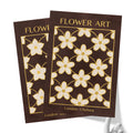 Classy Classic Flowers Artwork – London Gold Collection - Home Decor for Living Room/Bedroom/Hallway/Office – Brown – A4 - Set of 2- Adam & Alice London - ADAM and ALICE Premium Fine Wall Art Unframed Print – Flowers Art – Vase - Home Decor for Living Room Bedroom Hallway Office – Neutral Background - Grey Blue Green Brown – A3 A4 A2