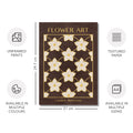 Classy Classic Flowers Artwork – London Gold Collection - Home Decor for Living Room/Bedroom/Hallway/Office – Brown – A4 - Set of 2- Adam & Alice London - ADAM and ALICE Premium Fine Wall Art Unframed Print – Flowers Art – Vase - Home Decor for Living Room Bedroom Hallway Office – Neutral Background - Grey Blue Green Brown – A3 A4 A2
