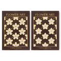 Classy Classic Flowers Artwork – London Gold Collection - Home Decor for Living Room/Bedroom/Hallway/Office – Brown – A4 - Set of 2- Adam & Alice London - ADAM and ALICE Premium Fine Wall Art Unframed Print – Flowers Art – Vase - Home Decor for Living Room Bedroom Hallway Office – Neutral Background - Grey Blue Green Brown – A3 A4 A2