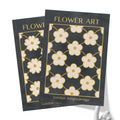 Classy Classic Flowers Artwork – London Gold Collection - Home Decor for Living Room/Bedroom/Hallway/Office – Gray – A4 - Set of 2- Adam & Alice London - ADAM and ALICE Premium Fine Wall Art Unframed Print – Flowers Art – Vase - Home Decor for Living Room Bedroom Hallway Office – Neutral Background - Grey Blue Green Brown – A3 A4 A2