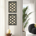 Classy Classic Flowers Artwork – London Gold Collection - Home Decor for Living Room/Bedroom/Hallway/Office – Gray – A4 - Set of 2- Adam & Alice London - ADAM and ALICE Premium Fine Wall Art Unframed Print – Flowers Art – Vase - Home Decor for Living Room Bedroom Hallway Office – Neutral Background - Grey Blue Green Brown – A3 A4 A2