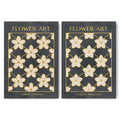 Classy Classic Flowers Artwork – London Gold Collection - Home Decor for Living Room/Bedroom/Hallway/Office – Gray – A4 - Set of 2- Adam & Alice London - ADAM and ALICE Premium Fine Wall Art Unframed Print – Flowers Art – Vase - Home Decor for Living Room Bedroom Hallway Office – Neutral Background - Grey Blue Green Brown – A3 A4 A2