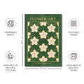 Classy Classic Flowers Artwork – London Gold Collection - Home Decor for Living Room/Bedroom/Hallway/Office – Green – A4 - Set of 2- Adam & Alice London - ADAM and ALICE Premium Fine Wall Art Unframed Print – Flowers Art – Vase - Home Decor for Living Room Bedroom Hallway Office – Neutral Background - Grey Blue Green Brown – A3 A4 A2