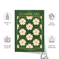 Classy Classic Flowers Artwork – London Gold Collection - Home Decor for Living Room/Bedroom/Hallway/Office – Green – A4 - Set of 2- Adam & Alice London - ADAM and ALICE Premium Fine Wall Art Unframed Print – Flowers Art – Vase - Home Decor for Living Room Bedroom Hallway Office – Neutral Background - Grey Blue Green Brown – A3 A4 A2