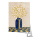 Flowers Art – Vase - Home Decor for Living Room/Bedroom/Hallway/Office – Blue - A4- Adam & Alice London - ADAM and ALICE Premium Fine Wall Art Unframed Print – Flowers Art – Vase - Home Decor for Living Room Bedroom Hallway Office – Neutral Background - Grey Blue Green Brown – A3 A4 A2