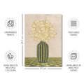 Flowers Art – Vase - Home Decor for Living Room/Bedroom/Hallway/Office – Green - A4- Adam & Alice London - ADAM and ALICE Premium Fine Wall Art Unframed Print – Flowers Art – Vase - Home Decor for Living Room Bedroom Hallway Office – Neutral Background - Grey Blue Green Brown – A3 A4 A2