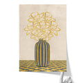 Flowers Art – Vase - Home Decor for Living Room/Bedroom/Hallway/Office – Grey - A4- Adam & Alice London - ADAM and ALICE Premium Fine Wall Art Unframed Print – Flowers Art – Vase - Home Decor for Living Room Bedroom Hallway Office – Neutral Background - Grey Blue Green Brown – A3 A4 A2