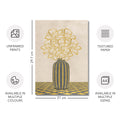 Flowers Art – Vase - Home Decor for Living Room/Bedroom/Hallway/Office – Grey - A4- Adam & Alice London - ADAM and ALICE Premium Fine Wall Art Unframed Print – Flowers Art – Vase - Home Decor for Living Room Bedroom Hallway Office – Neutral Background - Grey Blue Green Brown – A3 A4 A2