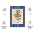 Golden Flowers Artwork – Gold Collection - Home Decor for Living Room/Bedroom/Hallway/Office – Blue – A4 - Set of 2- Adam & Alice London - ADAM and ALICE Premium Fine Wall Art Unframed Print – Flowers Art – Vase - Home Decor for Living Room Bedroom Hallway Office – Neutral Background - Grey Blue Green Brown – A3 A4 A2