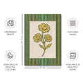 Golden Flowers Artwork – Gold Collection - Home Decor for Living Room/Bedroom/Hallway/Office – Green – A4 - Set of 2- Adam & Alice London - ADAM and ALICE Premium Fine Wall Art Unframed Print – Flowers Art – Vase - Home Decor for Living Room Bedroom Hallway Office – Neutral Background - Grey Blue Green Brown – A3 A4 A2