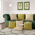Golden Flowers Artwork – Gold Collection - Home Decor for Living Room/Bedroom/Hallway/Office – Green – A4 - Set of 2- Adam & Alice London - ADAM and ALICE Premium Fine Wall Art Unframed Print – Flowers Art – Vase - Home Decor for Living Room Bedroom Hallway Office – Neutral Background - Grey Blue Green Brown – A3 A4 A2