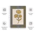 Golden Flowers Artwork – Gold Collection - Home Decor for Living Room/Bedroom/Hallway/Office – Grey – A4 - Set of 2- Adam & Alice London - ADAM and ALICE Premium Fine Wall Art Unframed Print – Flowers Art – Vase - Home Decor for Living Room Bedroom Hallway Office – Neutral Background - Grey Blue Green Brown – A3 A4 A2