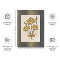 Golden Flowers Artwork – Gold Collection - Home Decor for Living Room/Bedroom/Hallway/Office – Grey – A4 - Set of 2- Adam & Alice London - ADAM and ALICE Premium Fine Wall Art Unframed Print – Flowers Art – Vase - Home Decor for Living Room Bedroom Hallway Office – Neutral Background - Grey Blue Green Brown – A3 A4 A2
