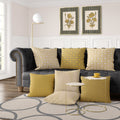 Golden Flowers Artwork – Gold Collection - Home Decor for Living Room/Bedroom/Hallway/Office – Grey – A4 - Set of 2- Adam & Alice London - ADAM and ALICE Premium Fine Wall Art Unframed Print – Flowers Art – Vase - Home Decor for Living Room Bedroom Hallway Office – Neutral Background - Grey Blue Green Brown – A3 A4 A2