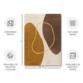 Textured Abstract Modern Minimalist Artwork – Home Decor for Living Room/Bedroom/Hallway/Office – Brown - A3 - Set of 3