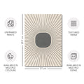 Textured Minimalist Modern Boho Line Art - Home Decor for Living Room Stairs Bedroom Office - Grey - A4- Set of 3