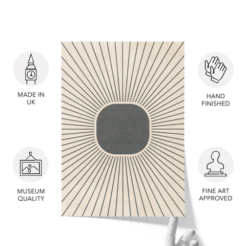Textured Minimalist Modern Boho Line Art - Home Decor for Living Room Stairs Bedroom Office - Grey - A4- Set of 3