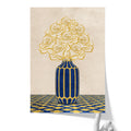 Vintage Vase with Flowers Fine Art Print – Blue - A3- Adam & Alice London - ADAM and ALICE Premium Fine Wall Art Unframed Print – Flowers Art – Vase - Home Decor for Living Room Bedroom Hallway Office – Neutral Background - Grey Blue Green Brown – A3 A4 A2