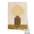 Vintage Vase with Flowers Fine Art Print – Brown - A3- Adam & Alice London - ADAM and ALICE Premium Fine Wall Art Unframed Print – Flowers Art – Vase - Home Decor for Living Room Bedroom Hallway Office – Neutral Background - Grey Blue Green Brown – A3 A4 A2