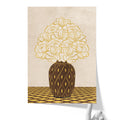 Vintage Vase with Flowers Fine Art Print – Brown - A3- Adam & Alice London - ADAM and ALICE Premium Fine Wall Art Unframed Print – Flowers Art – Vase - Home Decor for Living Room Bedroom Hallway Office – Neutral Background - Grey Blue Green Brown – A3 A4 A2