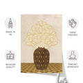 Vintage Vase with Flowers Fine Art Print – Brown - A3- Adam & Alice London - ADAM and ALICE Premium Fine Wall Art Unframed Print – Flowers Art – Vase - Home Decor for Living Room Bedroom Hallway Office – Neutral Background - Grey Blue Green Brown – A3 A4 A2