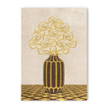Vintage Vase with Flowers Fine Art Print – Brown - A3- Adam & Alice London - ADAM and ALICE Premium Fine Wall Art Unframed Print – Flowers Art – Vase - Home Decor for Living Room Bedroom Hallway Office – Neutral Background - Grey Blue Green Brown – A3 A4 A2