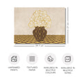 Vintage Vase with Flowers Fine Art Print – Brown - A4- Adam & Alice London - ADAM and ALICE Premium Fine Wall Art Unframed Print – Flowers Art – Vase - Home Decor for Living Room Bedroom Hallway Office – Neutral Background - Grey Blue Green Brown – A3 A4 A2