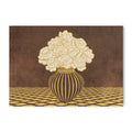 Vintage Vase with Flowers Fine Art Print – Dark Background – Brown - A2- Adam & Alice London - ADAM and ALICE Premium Fine Wall Art Unframed Print – Flowers Art – Vase - Home Decor for Living Room Bedroom Hallway Office – Neutral Background - Grey Blue Green Brown – A3 A4 A2