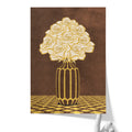 Vintage Vase with Flowers Fine Art Print – Dark Background – Brown - A3- Adam & Alice London - ADAM and ALICE Premium Fine Wall Art Unframed Print – Flowers Art – Vase - Home Decor for Living Room Bedroom Hallway Office – Neutral Background - Grey Blue Green Brown – A3 A4 A2
