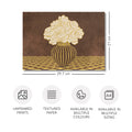 Vintage Vase with Flowers Fine Art Print – Dark Background – Brown - A4- Adam & Alice London - ADAM and ALICE Premium Fine Wall Art Unframed Print – Flowers Art – Vase - Home Decor for Living Room Bedroom Hallway Office – Neutral Background - Grey Blue Green Brown – A3 A4 A2