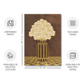 Vintage Vase with Flowers Fine Art Print – Dark Background – Brown - A4- Adam & Alice London - ADAM and ALICE Premium Fine Wall Art Unframed Print – Flowers Art – Vase - Home Decor for Living Room Bedroom Hallway Office – Neutral Background - Grey Blue Green Brown – A3 A4 A2