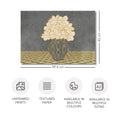 Vintage Vase with Flowers Fine Art Print – Dark Background – Grey - A2- Adam & Alice London - ADAM and ALICE Premium Fine Wall Art Unframed Print – Flowers Art – Vase - Home Decor for Living Room Bedroom Hallway Office – Neutral Background - Grey Blue Green Brown – A3 A4 A2