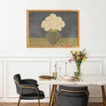 Vintage Vase with Flowers Fine Art Print – Dark Background – Grey - A2- Adam & Alice London - ADAM and ALICE Premium Fine Wall Art Unframed Print – Flowers Art – Vase - Home Decor for Living Room Bedroom Hallway Office – Neutral Background - Grey Blue Green Brown – A3 A4 A2