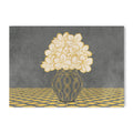 Vintage Vase with Flowers Fine Art Print – Dark Background – Grey - A2- Adam & Alice London - ADAM and ALICE Premium Fine Wall Art Unframed Print – Flowers Art – Vase - Home Decor for Living Room Bedroom Hallway Office – Neutral Background - Grey Blue Green Brown – A3 A4 A2