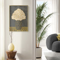 Vintage Vase with Flowers Fine Art Print – Dark Background – Grey - A3- Adam & Alice London - ADAM and ALICE Premium Fine Wall Art Unframed Print – Flowers Art – Vase - Home Decor for Living Room Bedroom Hallway Office – Neutral Background - Grey Blue Green Brown – A3 A4 A2