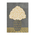 Vintage Vase with Flowers Fine Art Print – Dark Background – Grey - A3- Adam & Alice London - ADAM and ALICE Premium Fine Wall Art Unframed Print – Flowers Art – Vase - Home Decor for Living Room Bedroom Hallway Office – Neutral Background - Grey Blue Green Brown – A3 A4 A2