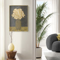 Vintage Vase with Flowers Fine Art Print – Dark Background – Grey - A4- Adam & Alice London - ADAM and ALICE Premium Fine Wall Art Unframed Print – Flowers Art – Vase - Home Decor for Living Room Bedroom Hallway Office – Neutral Background - Grey Blue Green Brown – A3 A4 A2